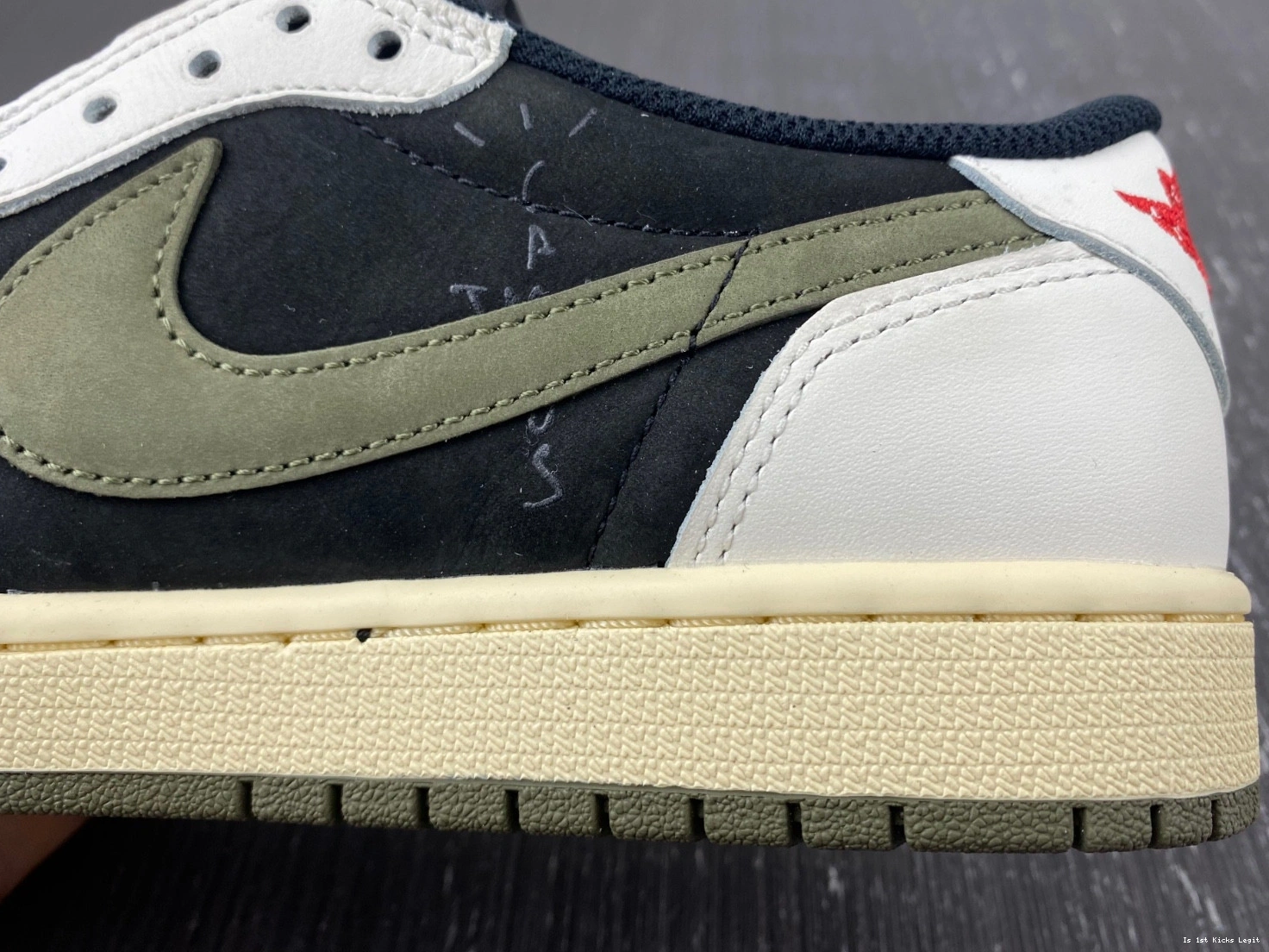 Travis x Low Air Olive 1 OG Jordan Scott DZ4137-106 0927